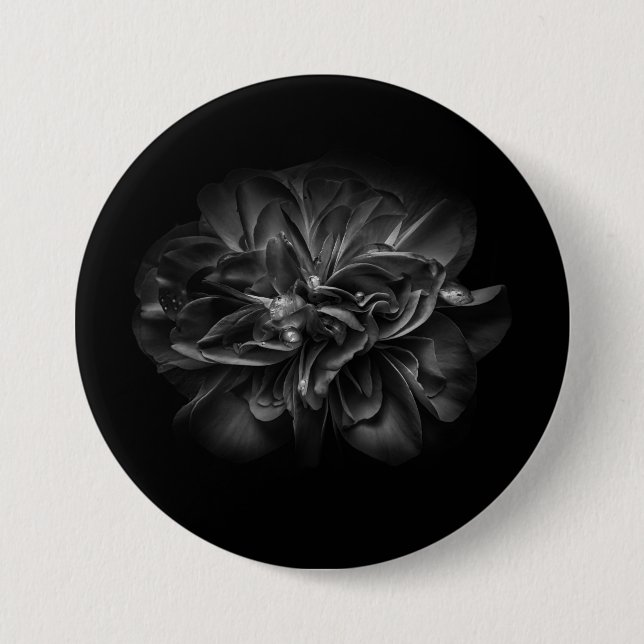 Blume 67 BW Button (Vorderseite)