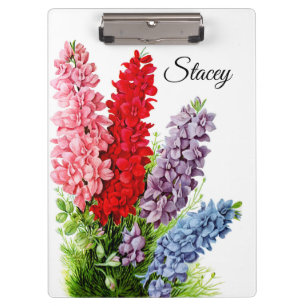 Blume 6 Personalisierte Zwischenablage Klemmbrett