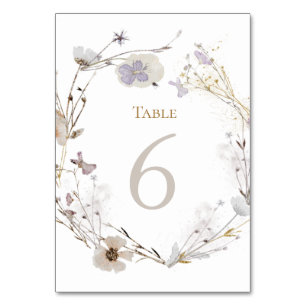 BLUME 6 TISCHNUMMER