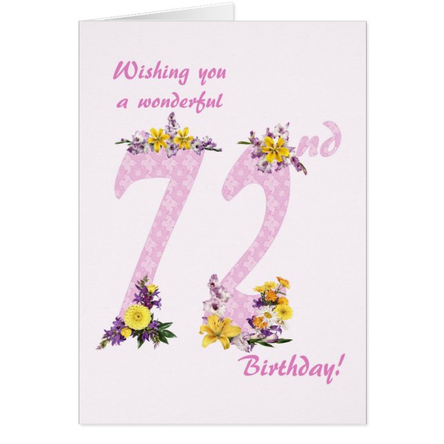 Blume 72. Geburtstag (Vorne)