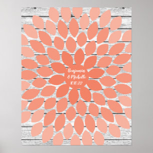 Blume - 75 Signature Gästebuch Alternative Print