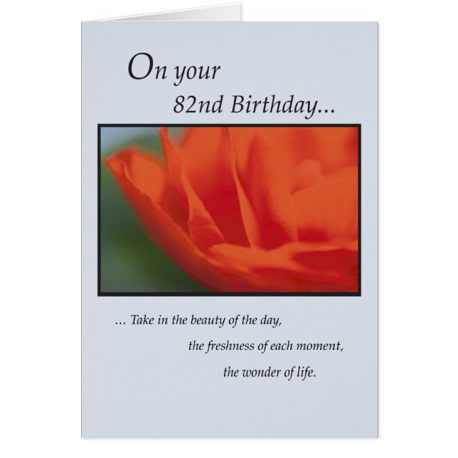 Blume 82. Geburtstag (Vorne)