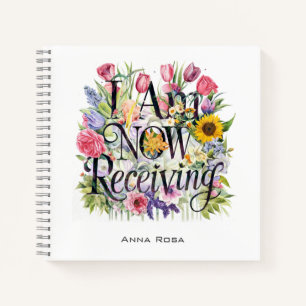*~* Blume 9 ICH ERHALTE JETZT AP85 Manifesting Notizbuch