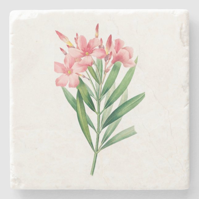 Blume: A005 Oleander - Steinuntersetzer (Vorderseite)