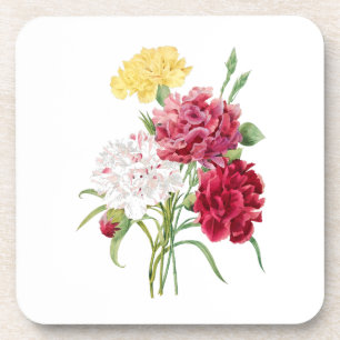 Blume: A008 Carnation - Getränkeuntersetzer