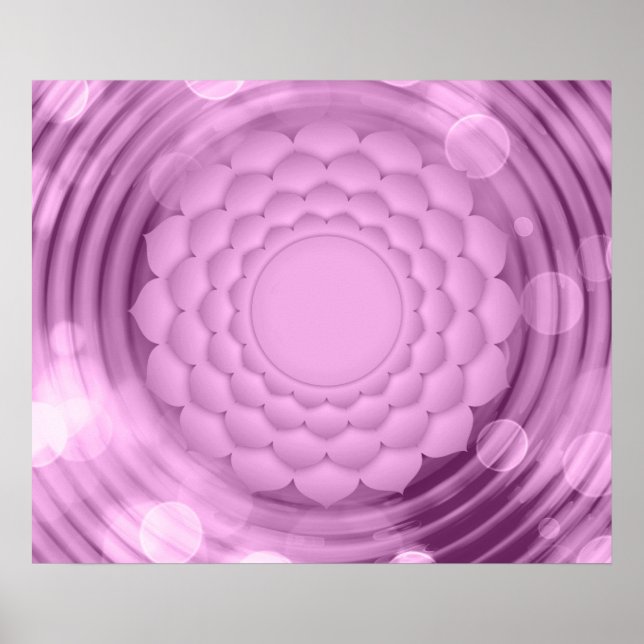 Blume Abstrakt Poster (Vorne)