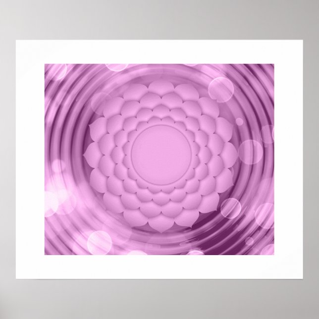 Blume Abstrakt Poster (Vorne)