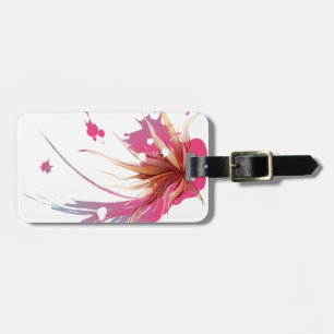 Blume abstrakter Hibisken Gepäckanhänger
