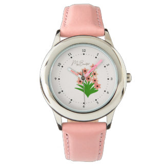 Blume abzeichnen armbanduhr