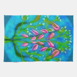 Blume Acryl Geschirrtuch