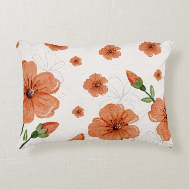 Blume Akzent Pillow Dekokissen (Vorderseite)