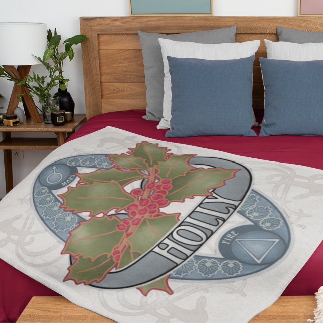 Blume Alchemy and Magic - Holly Fleecedecke (Flower Astrology and Magic - Holly Fleece Blanket)