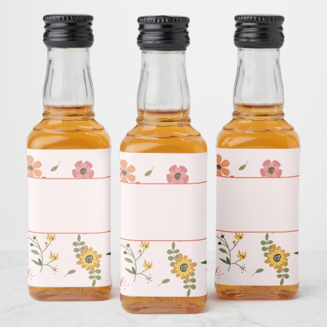 Blume Alkoholflaschenetikett (Flaschen)