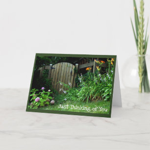 Blume am Garden Gate - Blank Card Karte