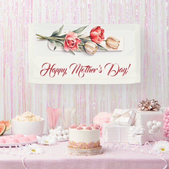 Blume am Muttertag Banner (Party)