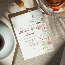 Blume am Muttertag Einladung zu einem Brunch