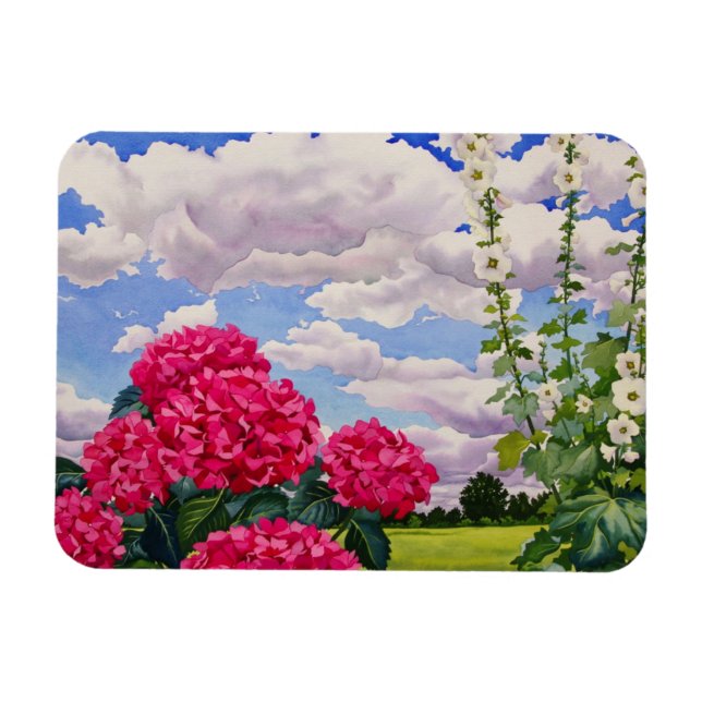 Blume am Rande einer Wiese 2008 Magnet (Horizontal)