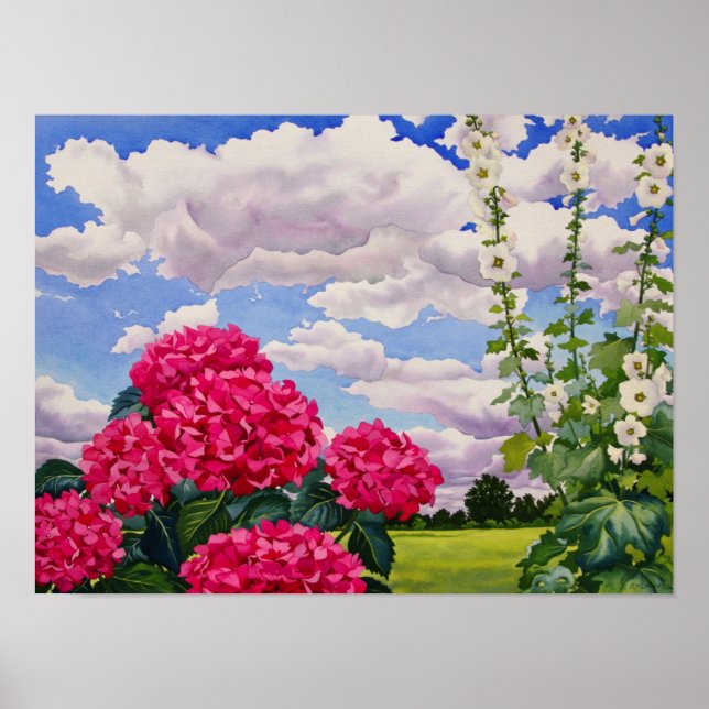 Blume am Rande einer Wiese 2008 Poster (Vorne)