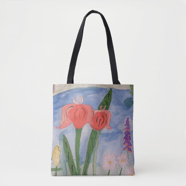 Blume am See Tasche (Vorderseite)