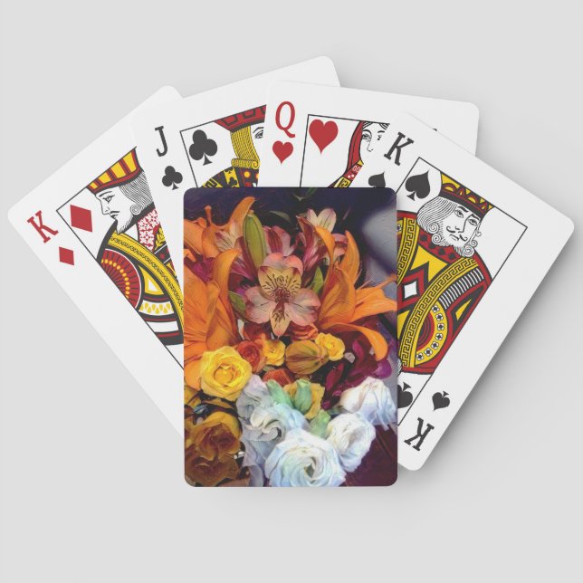 Blume am Sommertag Spielkarten (Rückseite)
