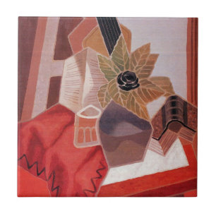 Blume am Tisch von Juan Gris, Vintager Kubismus Fliese