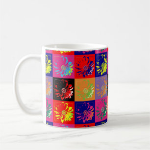 Blume an der Wand + Ihre Ideen Kaffeetasse