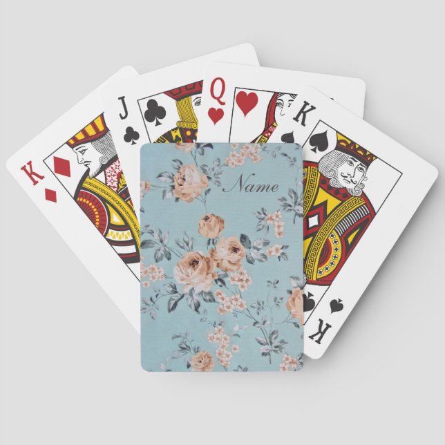 Blume anpassen - Karten spielen Spielkarten (Rückseite)