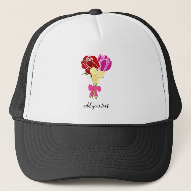 Blume anpassen truckerkappe (Vorderseite)
