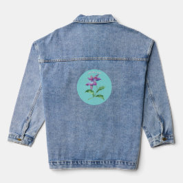 Blume, Aquamariner Kreis, Name Jeansjacke