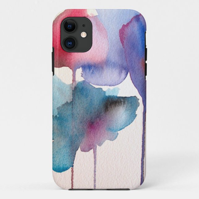 Blume Aquarell Moderne Blumenarchitektur Case-Mate iPhone Hülle (Rückseite)