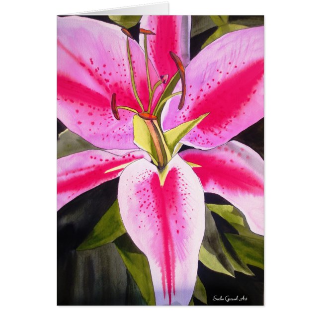 Blume Aquarell Pop Malerei (Vorne)