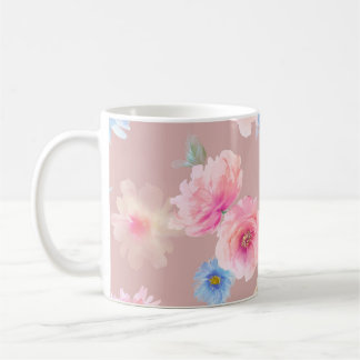 Blume Aquarellbild. Wassercolo Big Set Kaffeetasse