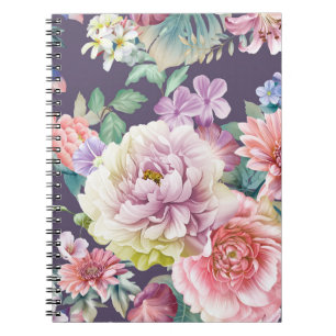 Blume Aquarellbild. Wassercolo Big Set Notizblock