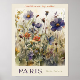Blume Aquarelles Market Paris Nr. 6 Galerie Poster