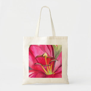 Blume Aquarellmalerei Tragetasche