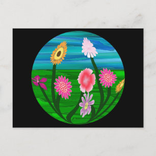 Blume Aquarium Postkarte