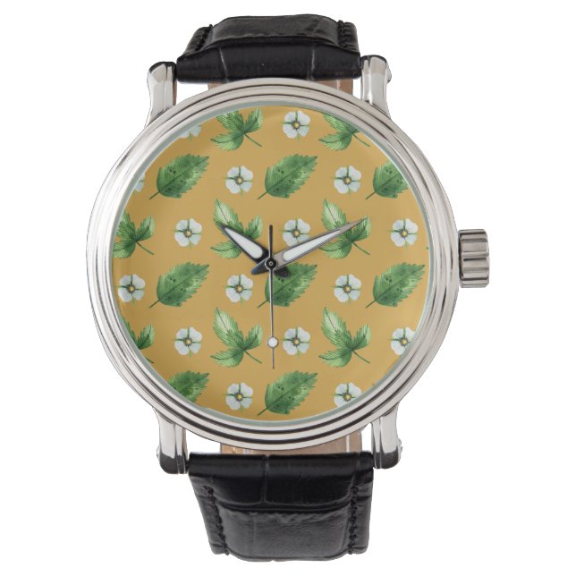 Blume Armbanduhr (Vorderseite)