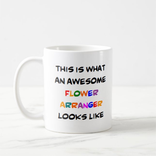 Blume Arrangeur, phantastisch Kaffeetasse (Links)