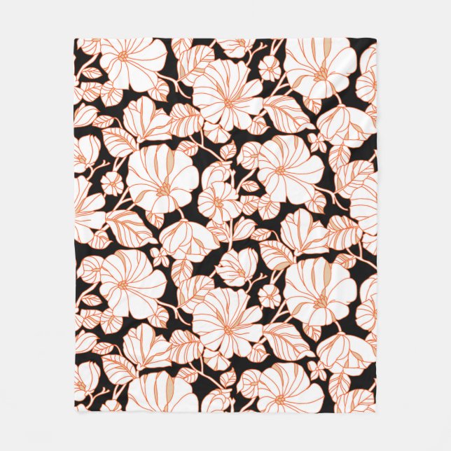 Blume Art Design Fleecedecke (Vorderseite)