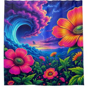 Blume Art Duschvorhang