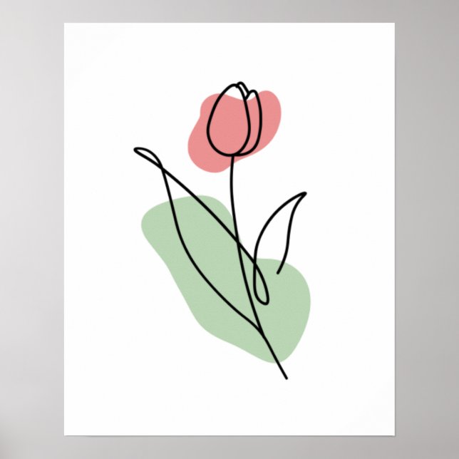Blume Art Poster (Vorne)