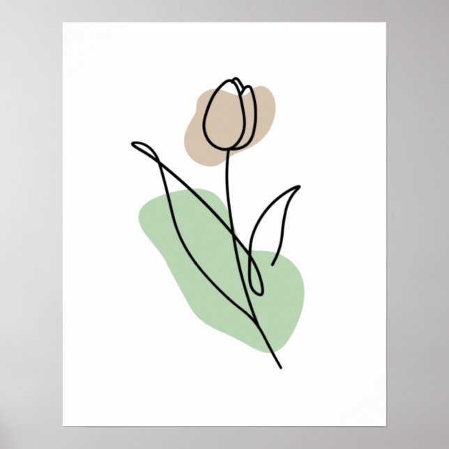 Blume Art Poster (Vorne)