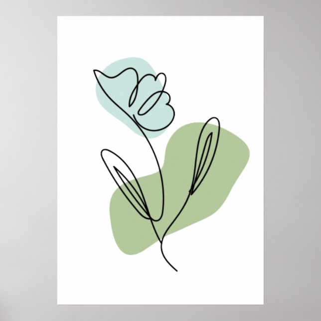 Blume Art Poster (Vorne)