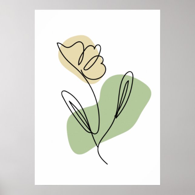 Blume Art Poster (Vorne)
