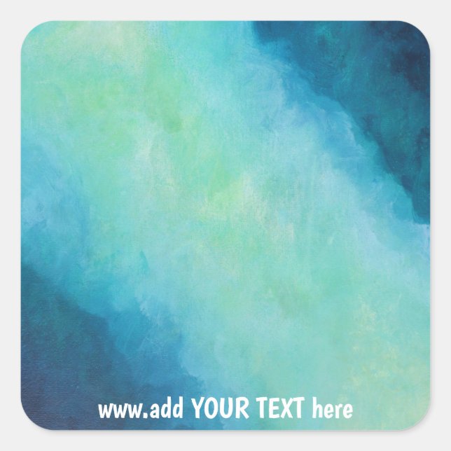 Blume Art Square Sticker (Vorderseite)