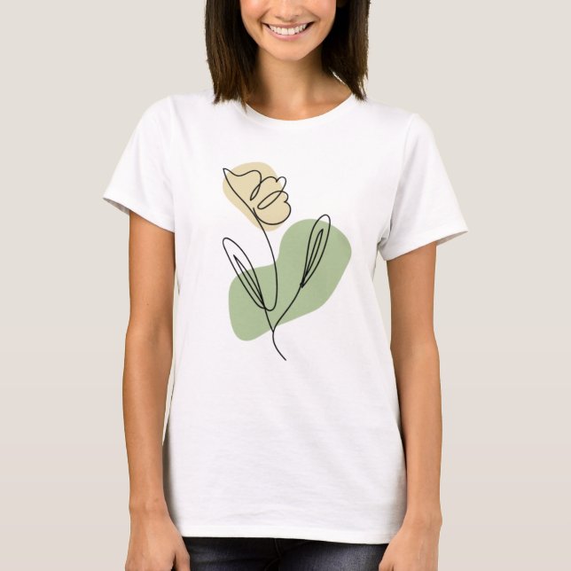 Blume Art T-Shirt (Vorderseite)