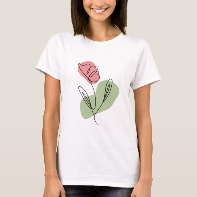 Blume Art T-Shirt (Vorderseite)