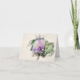 Blume Artichoke Karte