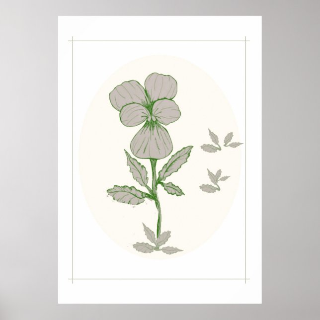 Blume Artwork Poster (Vorne)