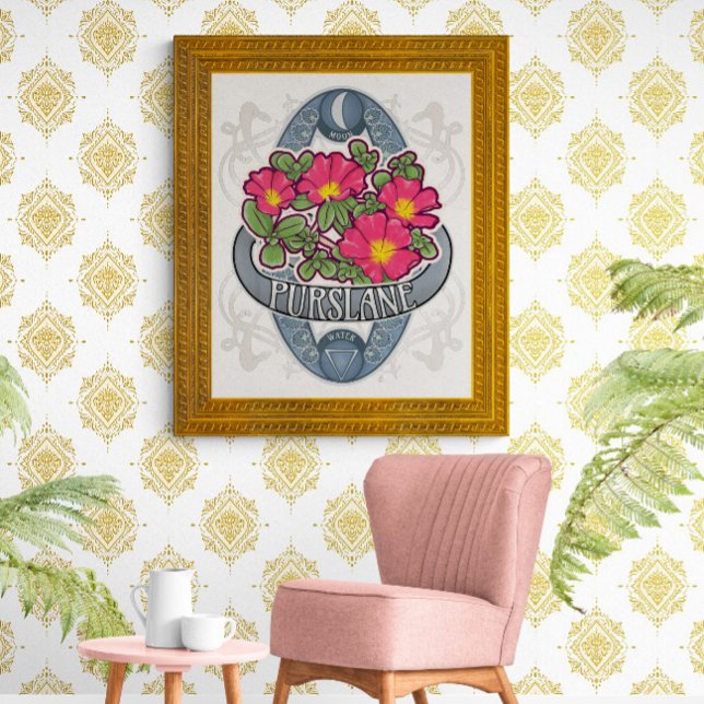 Blume Astrologie und Magisches Poster - Purslane (Von Creator hochgeladen)